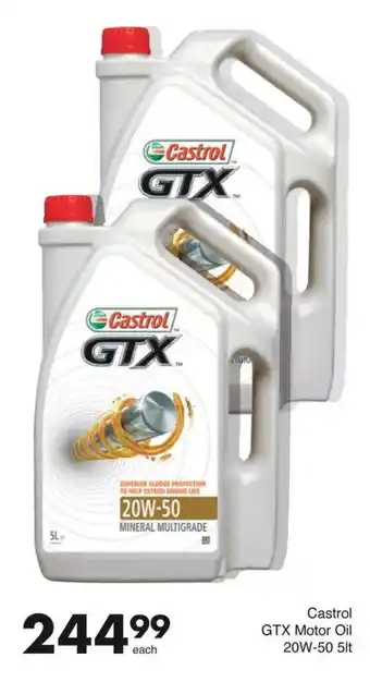 Save Hyper Castrol GTX Motor Oil 20W-50 offer