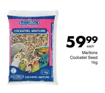 Save Hyper Marltons Cockatiel Seed offer