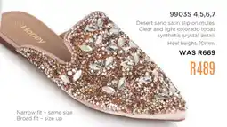 Honey Fashion Accessories Honey desert sand satin slip on mules offer