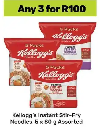 Game Kellogg's Instant Stir-Fry Noodles Assorted offer