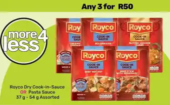 Game Royco Dry Cook-in-Sauce OR Pasta Sauce offer