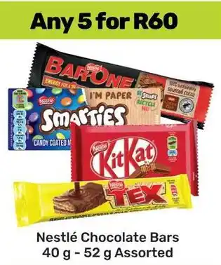 Game Nestlé Chocolate Bars Assorted offer