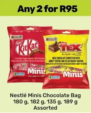 Game Nestlé Minis Chocolate Bag Assorted offer