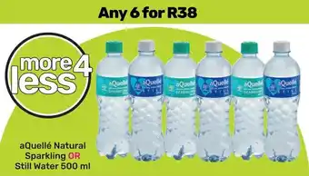 Game aQuellé Natural Sparkling OR Still Water offer