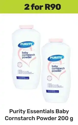 Game Purity Essentials Baby Cornstarch Powder offer