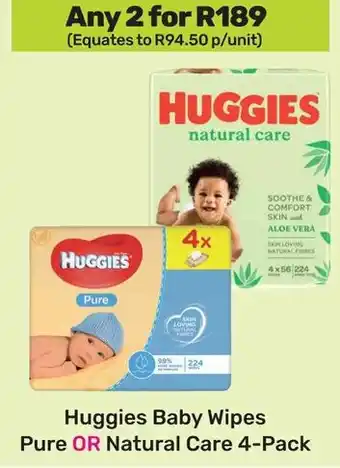 Game Huggies Baby Wipes Pure OR Natural Care offer