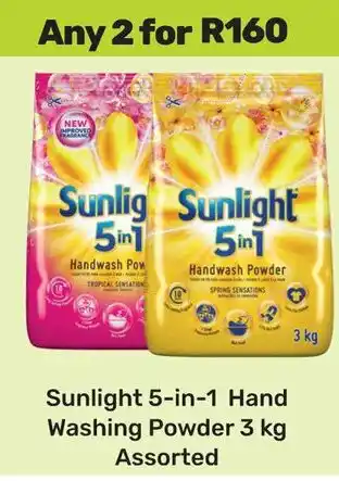 Game Sunlight 5-in-1 Hand Washing Powder Assorted offer