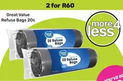 Game Great Value Refuse Bags offer