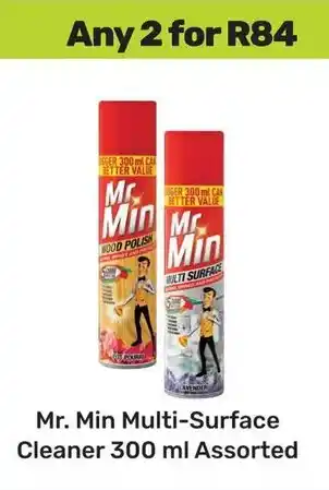 Game Mr. Min Multi-Surface Cleaner Assorted offer