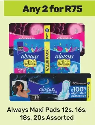 Game Always Maxi Pads Assorted offer