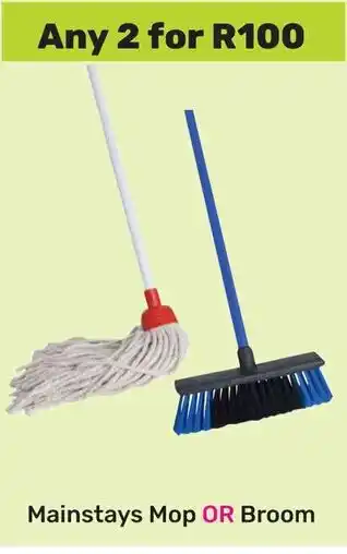 Game Mainstays Mop OR Broom offer