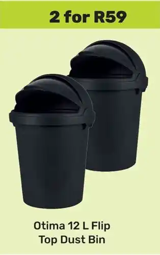 Game Otima Flip Top Dust Bin offer