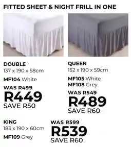 Table Charm Direct TC Fitted Sheet & Night Frill in One offer