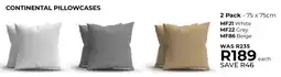 Table Charm Direct TC Continental Pillowcases offer