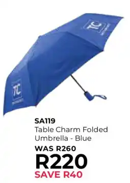 Table Charm Direct Table Charm Folded Umbrella Blue offer