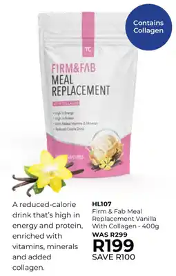 Table Charm Direct TC Firm & Fab Meal Replacement Vanilla With Collagen offer
