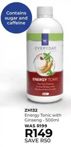 Table Charm Direct TC Energy Tonic with Ginseng offer