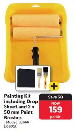 Makro Painting Kit including Drop Sheet and Paint Brushes offer