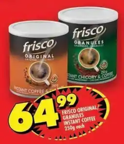 Shoprite Frisco original/ granules instant coffee offer