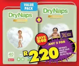 Shoprite Drynaps value pack nappies offer