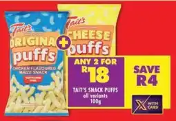 Shoprite Tait's snack puffs offer
