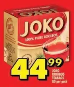 Shoprite Joko rooibos teabags offer
