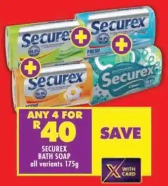 Shoprite Securex bath soap offer