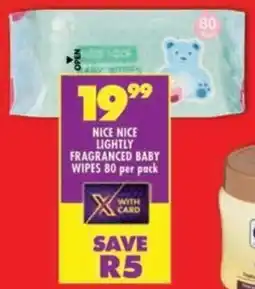 Shoprite Nice nice lightly fragranced baby wipes offer