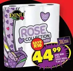 Shoprite Dinu mini 2-ply toilet rolls offer
