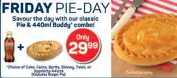 Pick n Pay Pie & 440ml Buddy combo offer