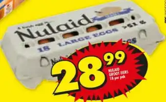 Shoprite Nulaid 18 Large Eggs 51g offer