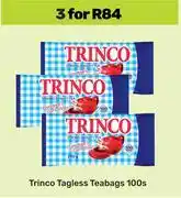 Game Trinco Tagless Teabags-For 3 x 100s offer
