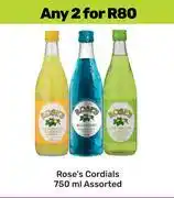 Game Rose's Cordials Assorted-For Any 2 x 750ml offer