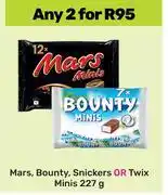 Game Mars, Bounty, Snickers Or Twix Minis-For Any 2 x 227g offer