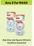 Game Nuk Star & Space Silicone Soothers-For Any 2 offer