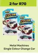 Game Metal Machines Single Colour Change Car-For 2 offer