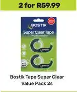 Game Bostik Tape Super Clear Value Pack-For 2 x 2s offer