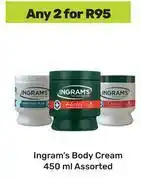 Game Ingram's Body Cream Assorted-For Any 2 x 450ml offer