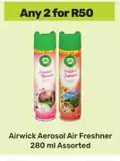 Game Airwick Aerosol Air Freshener Assorted-For Any 2 x 280ml offer