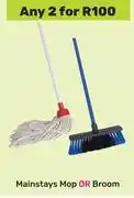Game Mainstays Mop Or Broom-For Any 2 offer