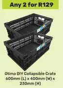 Game Otima DIY Collapsible Crate 600mm (L) x 400mm (W) x 230mm (H)-For Any 2 offer