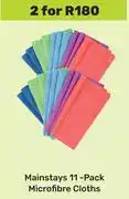 Game Mainstays 11 Pack Microfibre Cloths-For 2 offer