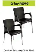 Game Contour Tuscany Chair Black-For 2 offer