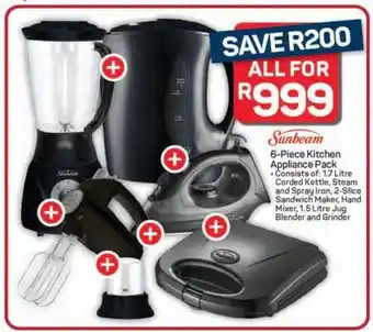 Pick n Pay Hypermarket Sunbeam 6-Piece Kitchen Appliance Pack offer