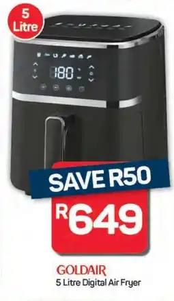 Pick n Pay Hypermarket Goldair 5-Litre Digital Air Fryer offer