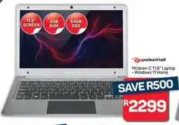 Pick n Pay Hypermarket Packard Bell Mclaren-C 11.6 Laptop offer