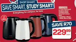 Pick n Pay Hypermarket Goldair 1.7 Litre Cool Touch Stainless Steel Cordless Kettle offer
