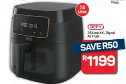 Pick n Pay Hypermarket DEFY 7.6 Litre XXL Digital Air Fryer offer