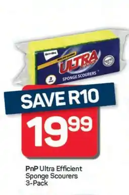 Pick n Pay Hypermarket PnP Ultra Efficient Sponge Scourers 3-Pack offer