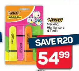 Pick n Pay Hypermarket BIC Marking Highlighters 4-Pack offer